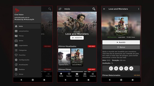 cine vision Filmes E Séries para Android - Download