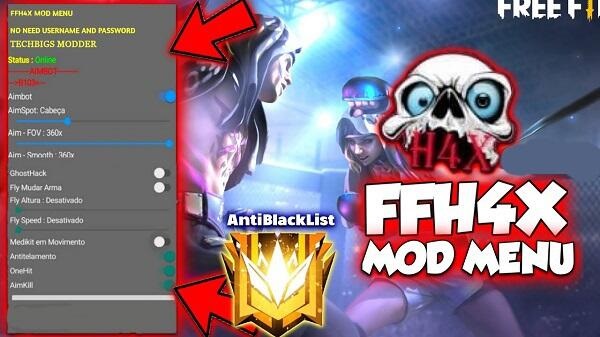 FFH4X Mod Menu v43 APK 2023 última 43 para Android