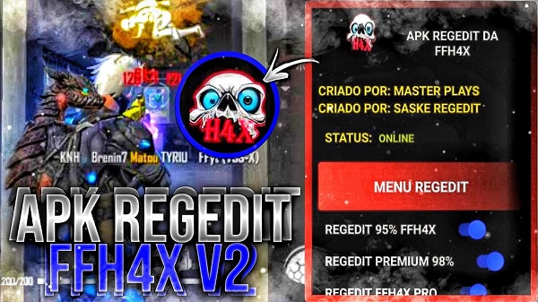 Versão Mais Recente] FFH4X Mod Menu APK V96 Baixar - Ffh4xapk