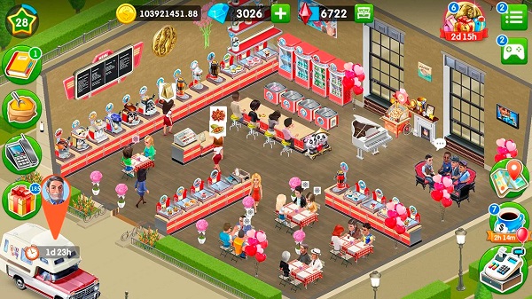 my cafe mod apk unlimited diamond