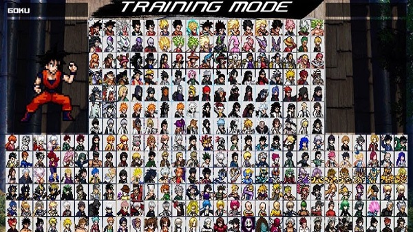 jogo mugen com 900 personagens de anime para celular