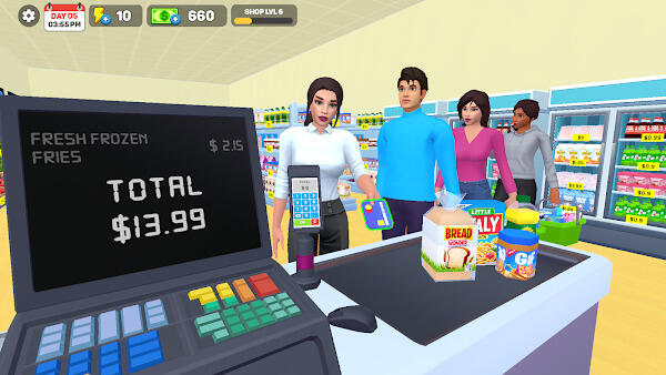 my supermarket simulator 3d apk mod