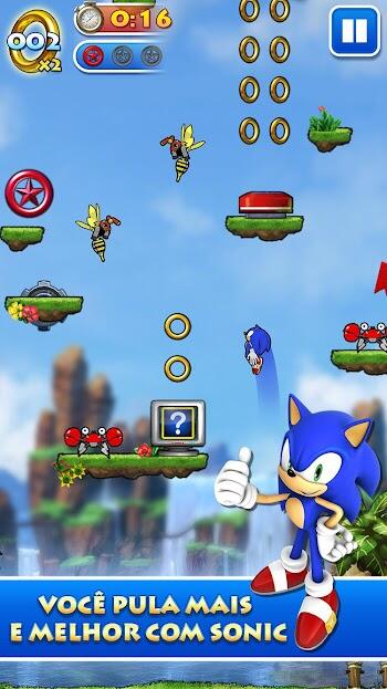 sonic jump pro apk mod